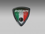 emblém Ducati Corse tricolore velký